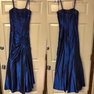 Blue Mermaid Ball Gown